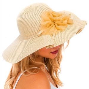 Overlap Stitch Ruffle Straw Sun Hat For Women